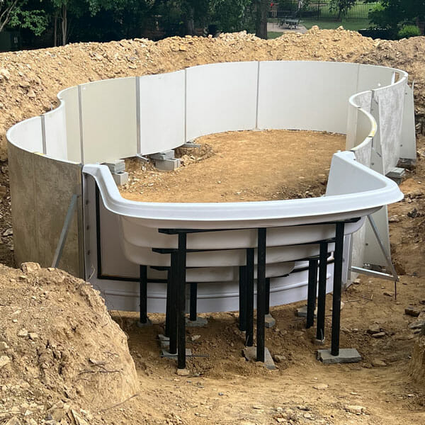 working on pool build